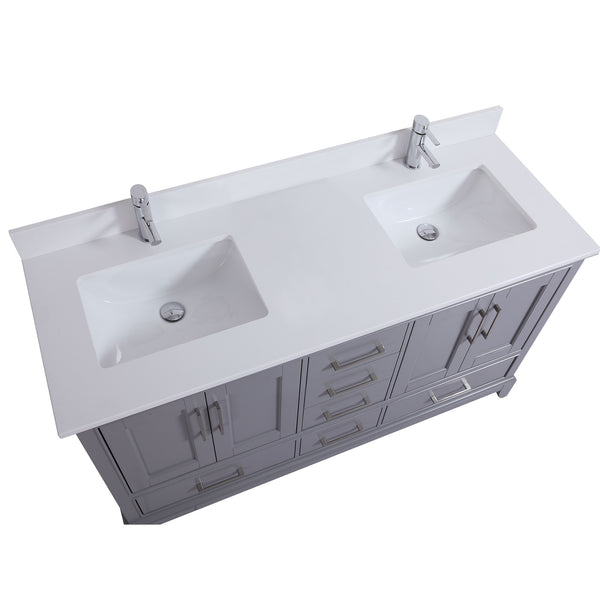 60" Adele, Dusk Grey Double Sink Bathroom Vanity AD2560D-DG