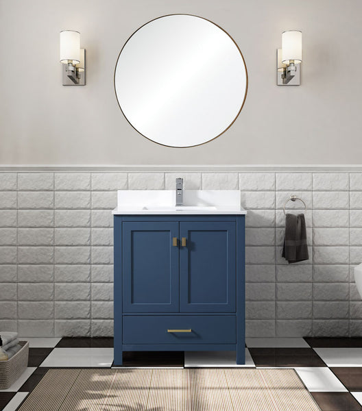 30" Elle, Moody Blue Bathroom Vanity ML1830-MB