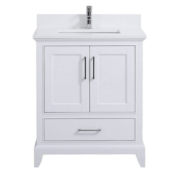 30" Adele, Silk White Bathroom Vanity AD2530-SW