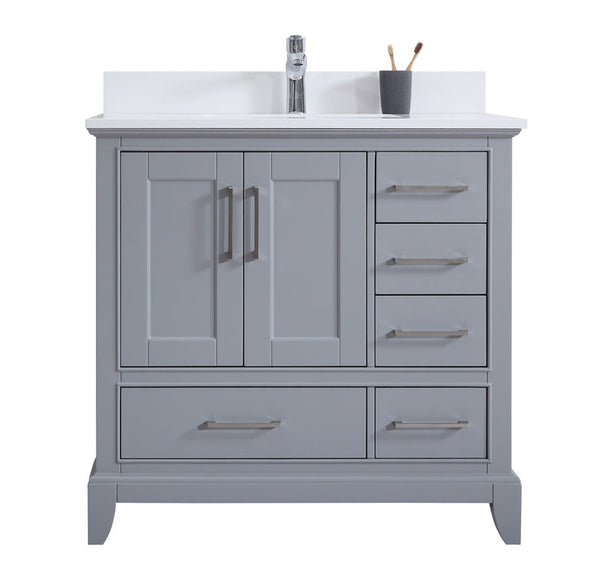 36" Adele, Dusk Grey Bathroom Vanity AD2536-DG