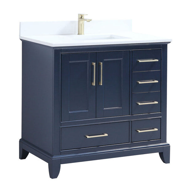 36" Adele, Royal Blue Bathroom Vanity AD2536-RB