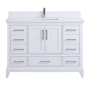 48" Adele, Silk White Bathroom Vanity AD2548-SW