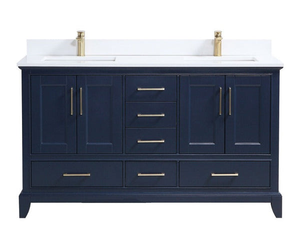 60" Adele, Royal Blue Double Sink Bathroom Vanity AD2560D-RB