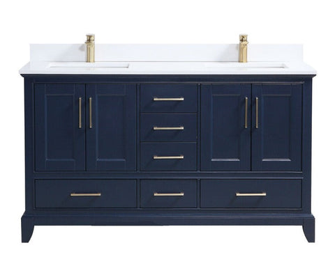 60" Adele, Royal Blue Double Sink Bathroom Vanity AD2560D-RB