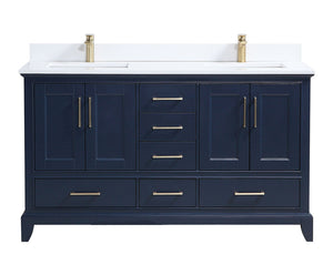 72" Adele, Royal Blue Double Sink Bathroom Vanity AD2572D-RB