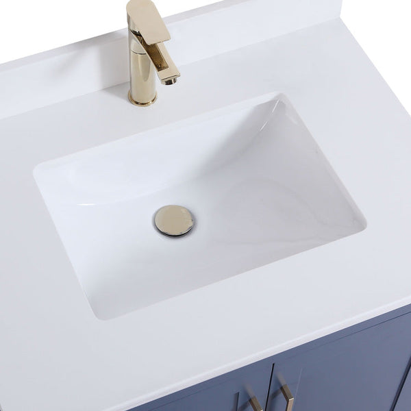 30" Elle, Moody Blue Bathroom Vanity ML1830-MB