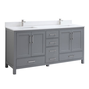 60" Elle, Dusk Grey Double Sink Bathroom Vanity ML1860D-DG