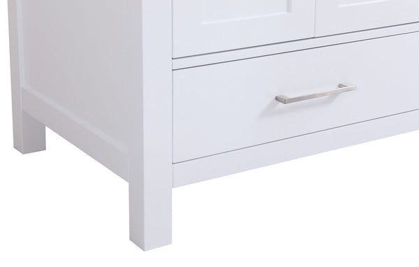 60" Elle, Silk White Double Sink Bathroom Vanity ML1860D-SW