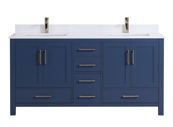 72" Elle, Moody Blue Double Sink Bathroom Vanity ML1872D-MB